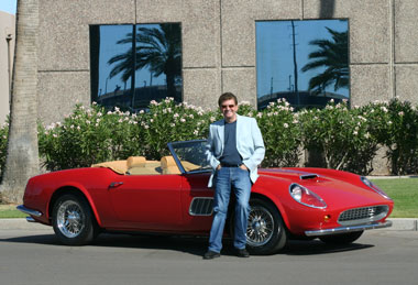 Mike Renucci, Ph.D., President & CEO with a CalSpyder Sports Car