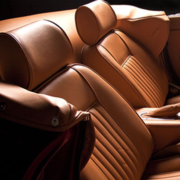 CalSpyder Tan Leather Interior Seats