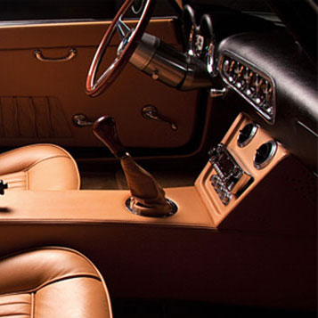 CalSpyder Tan Leather Interior Console & Dashboard